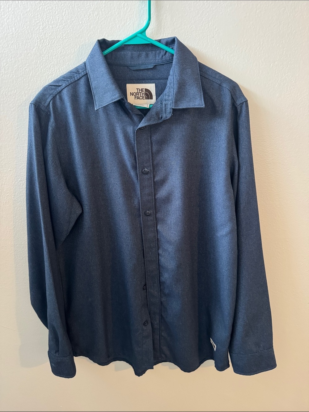 The North Face Men's Dark Blue Long-Sleeve Button Shirt